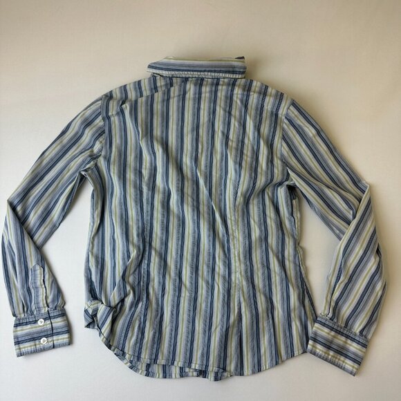 Attention Shirt Womens Medium Striped Button Up Long Sleeve Casual - Picture 8 of 8